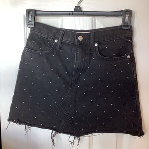 Stylish Black Denim Skirt